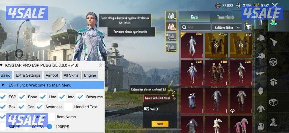 هاك ببجي ايفون اندرويد تفعيل فوري + بلياردو + متجر تطليقات بلس10