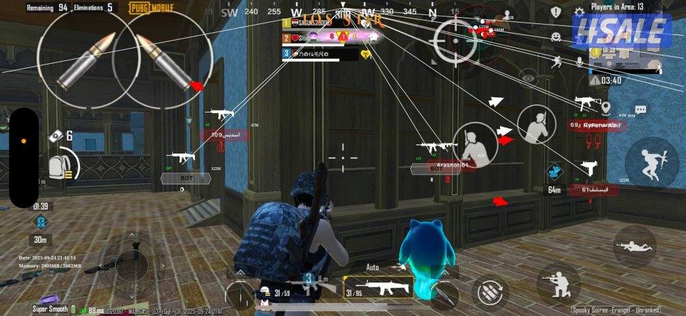 هاك ببجي ايفون اندرويد تفعيل فوري + بلياردو + متجر تطليقات بلس15