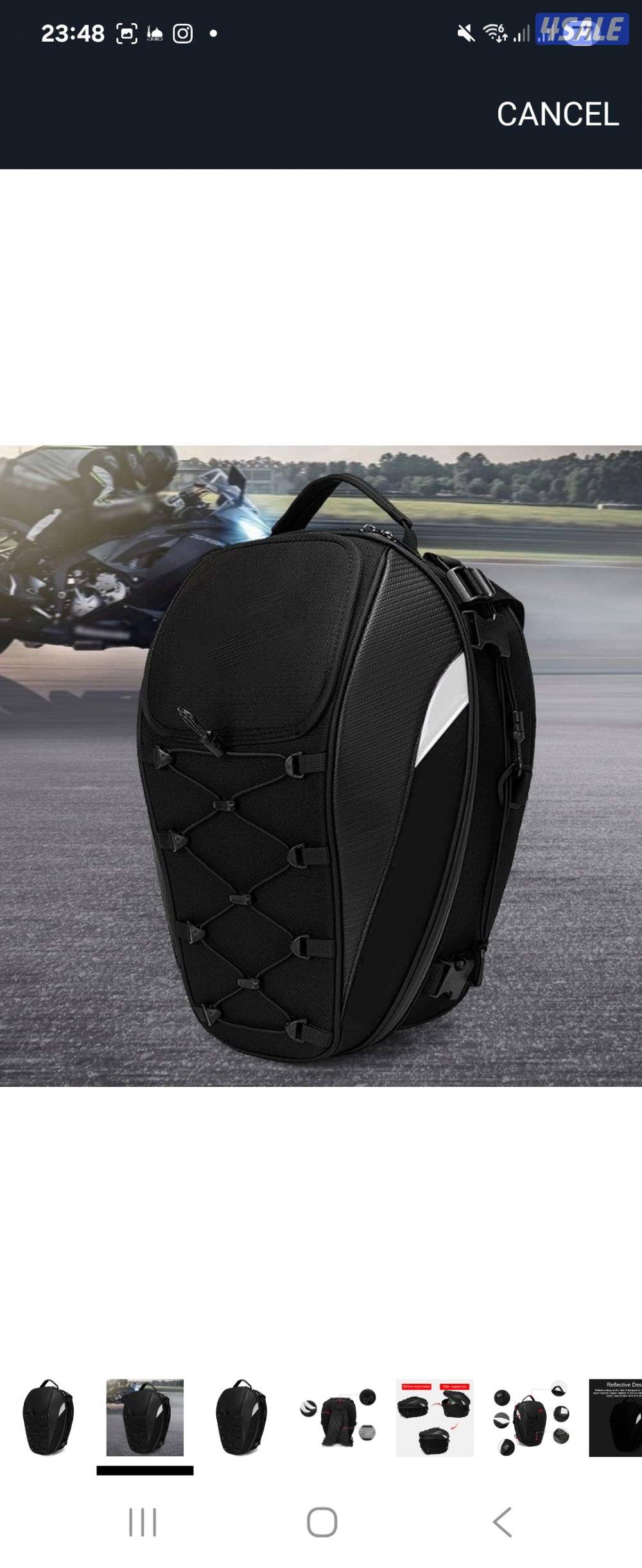 شنط  سيكل تثبت على المقعد الخلفي جديدة، معاها مرابطها وغلاف مطري0