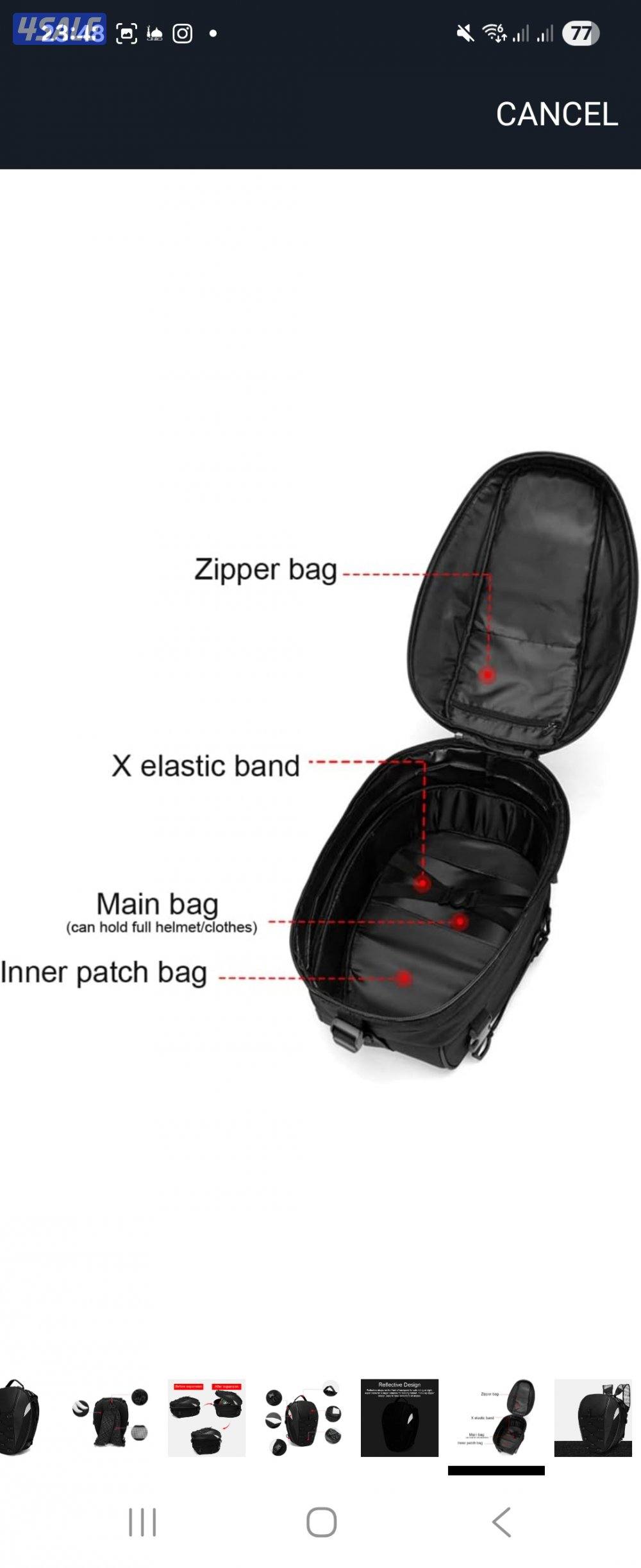 شنط  سيكل تثبت على المقعد الخلفي جديدة، معاها مرابطها وغلاف مطري12