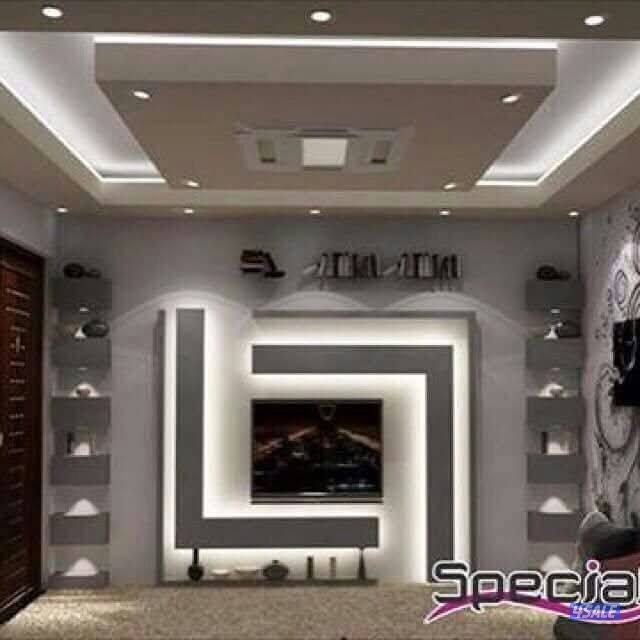 معلم سيراميك باكستاني  ، ديكور جبس جبسم بورد بارتشن4