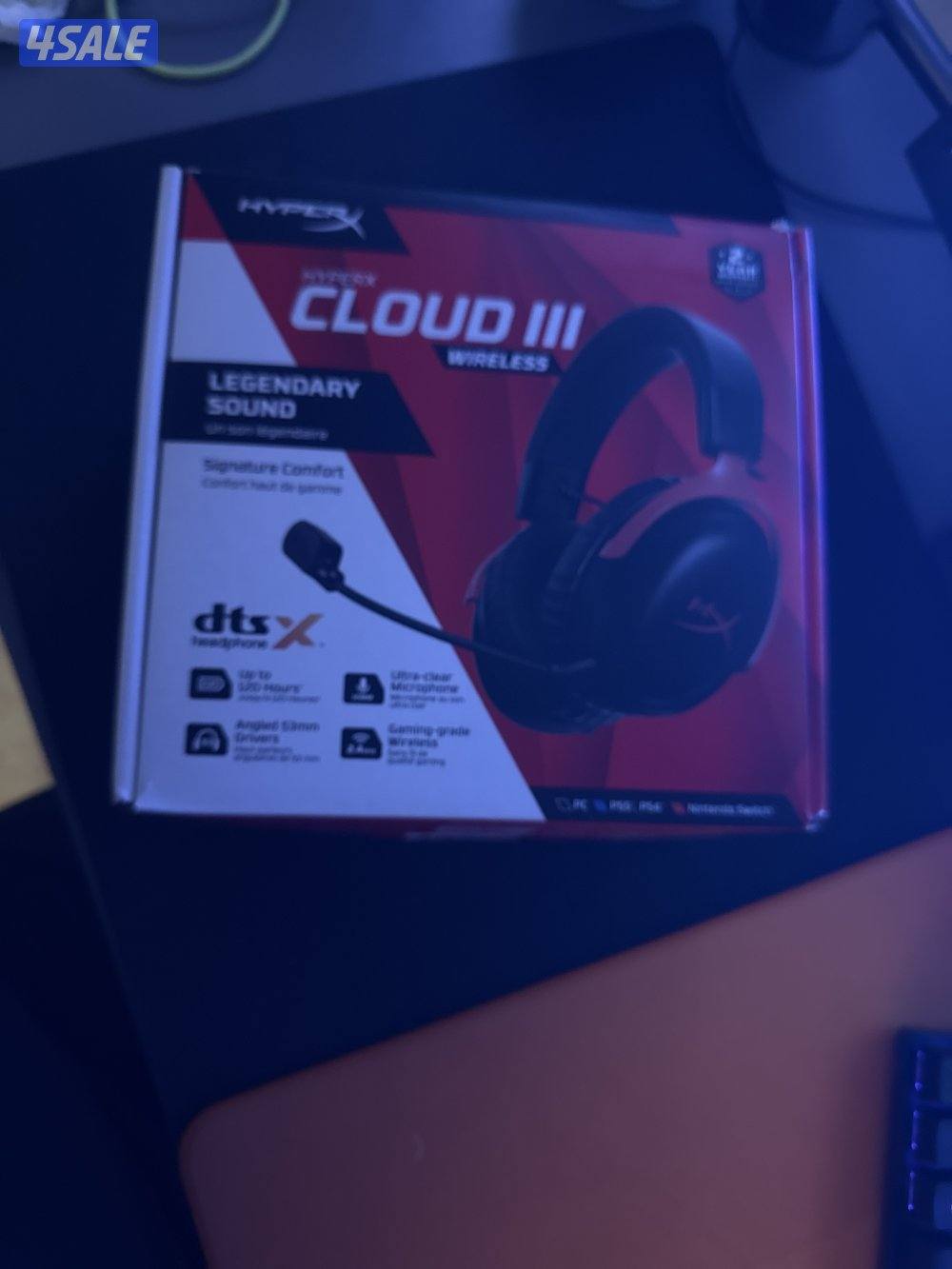 Gaming headphones hyperX cloud 3 wireless1