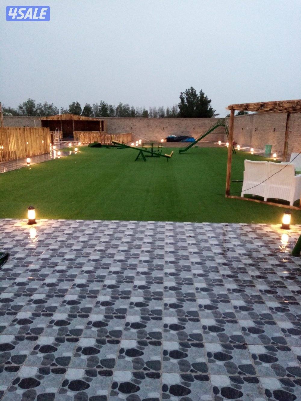 تنسيق الحدائق والبيع تيل صناعى مذكرات خشب وصور تركي ويوجد تركيب8