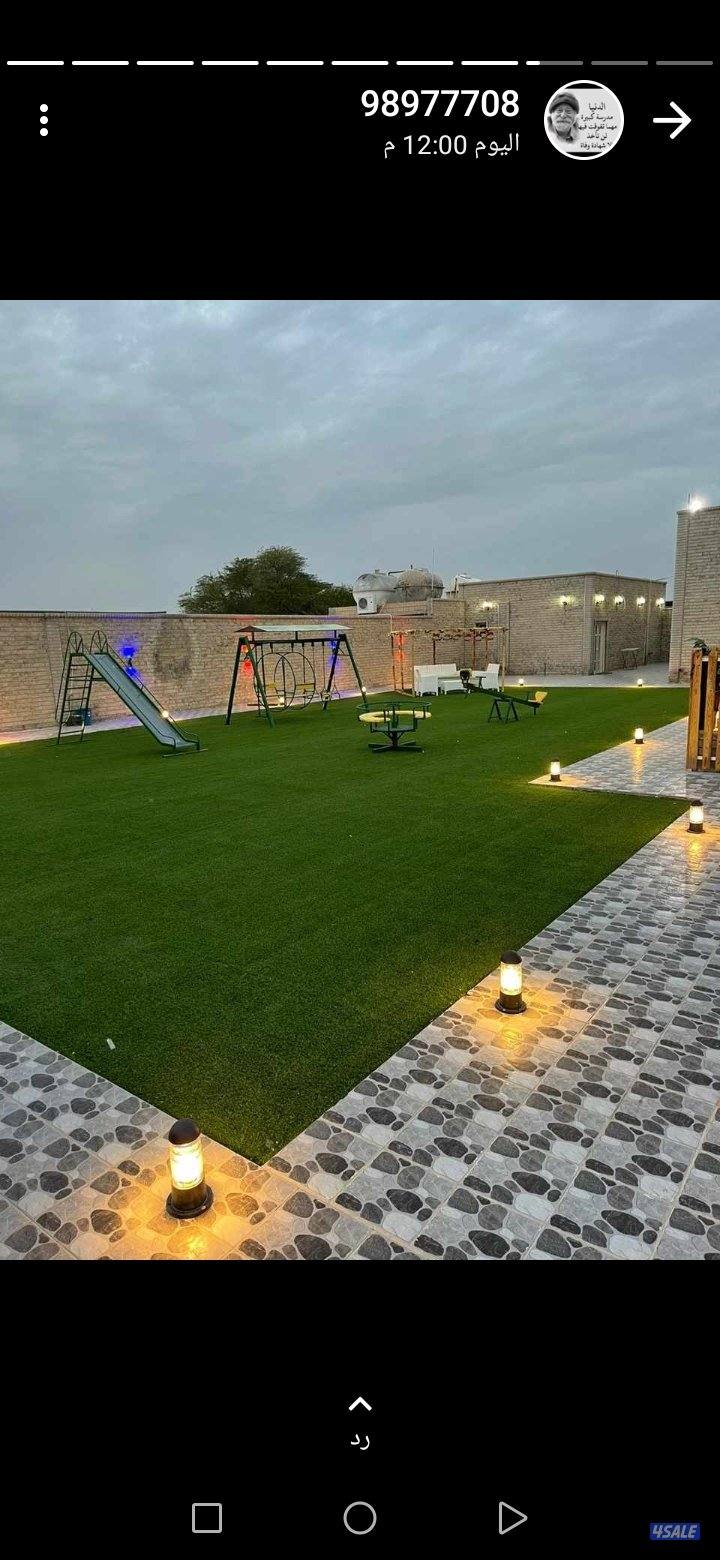 تنسيق الحدائق والبيع تيل صناعى مذكرات خشب وصور تركي ويوجد تركيب11