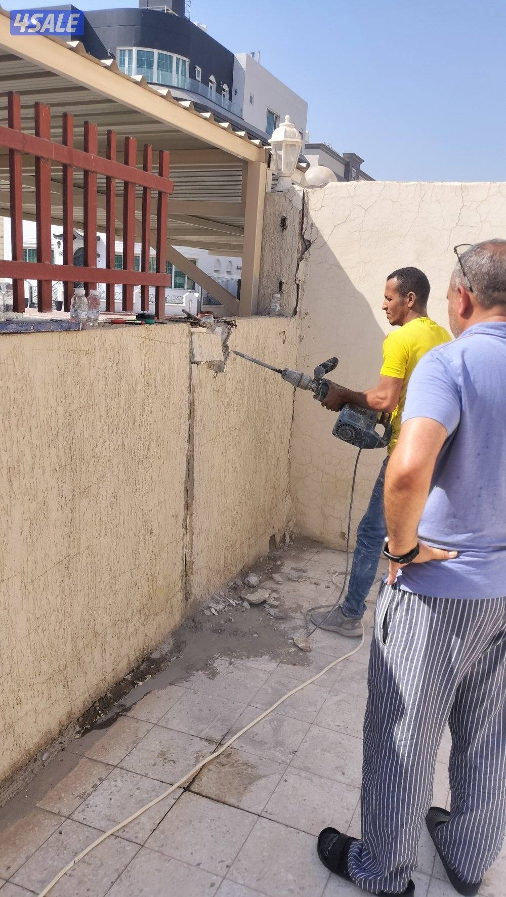 قص خرسانه ليزر وعمل فتحات الكور3