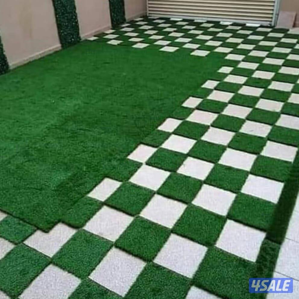 ابو ابراهيم. عمل حدائق. ثيل صناعي. سور تركي. أشجار. قص. زراع. ثيل صناع2