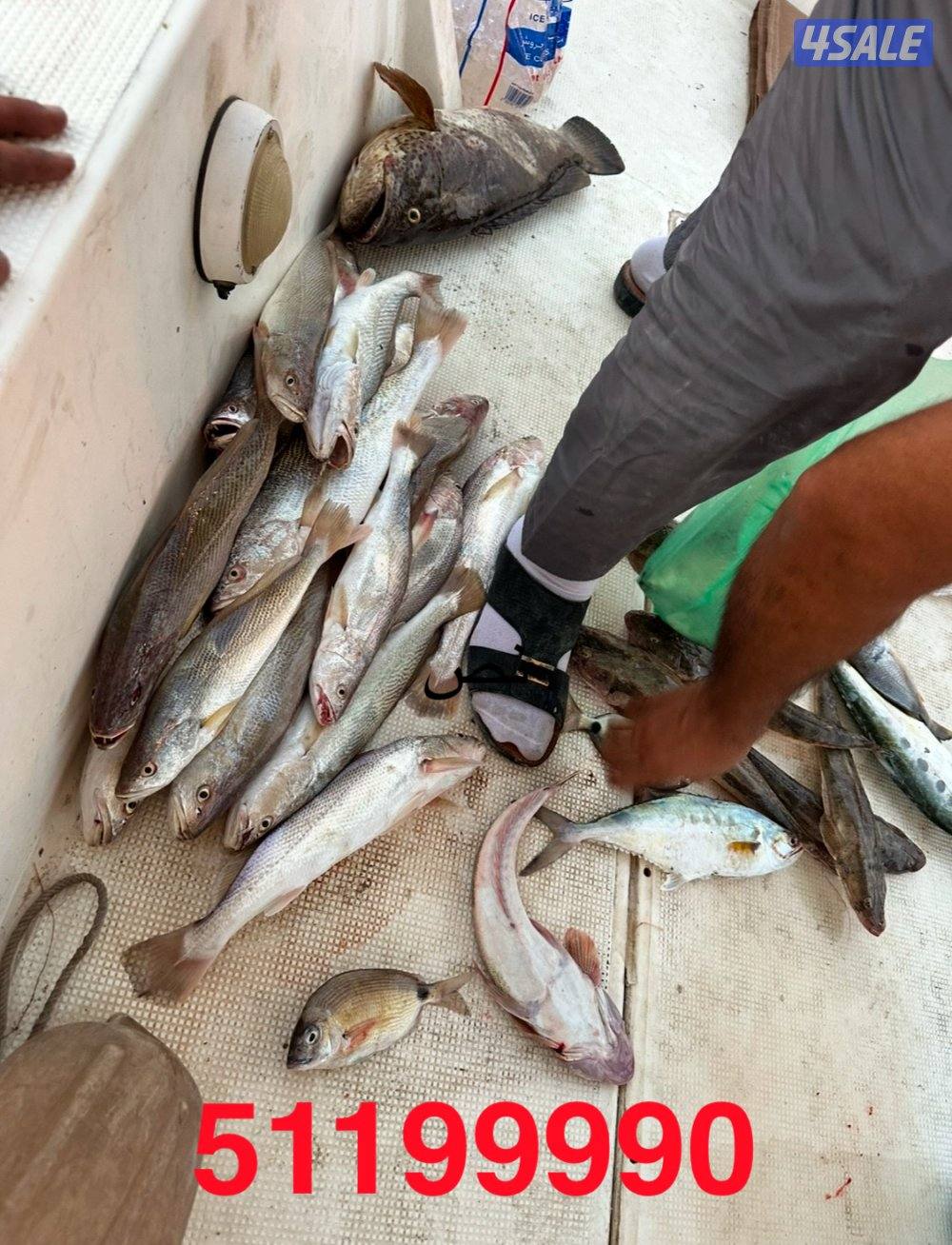 رحلات حداق ونزهه مع نوخذه كويتي شغل مرتب خيوط وسنانير وجق  ابواحمد5