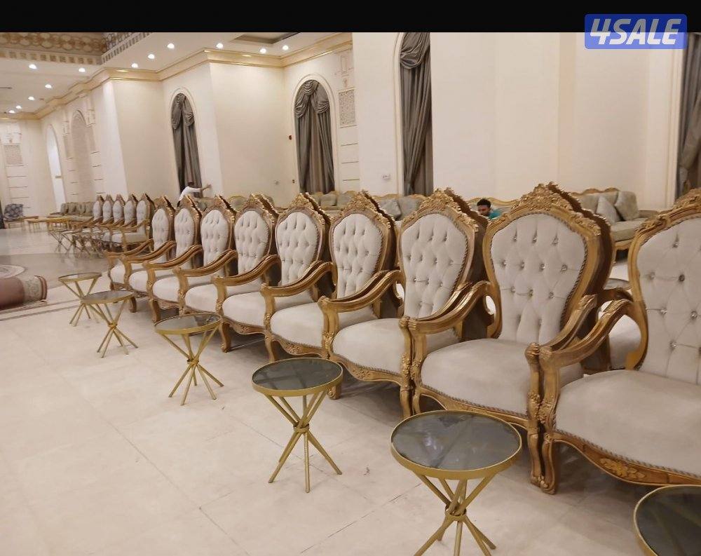 تأجير كراسي وطاولات وزينه منازل وجميع مستلزمات الافراح3