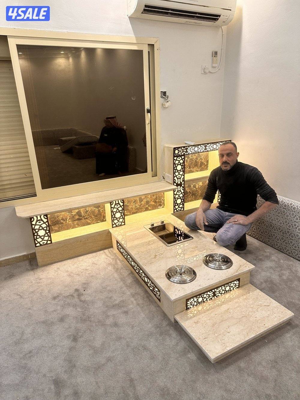 احدث تصاميم ديكورات خشب وجارات رخام4