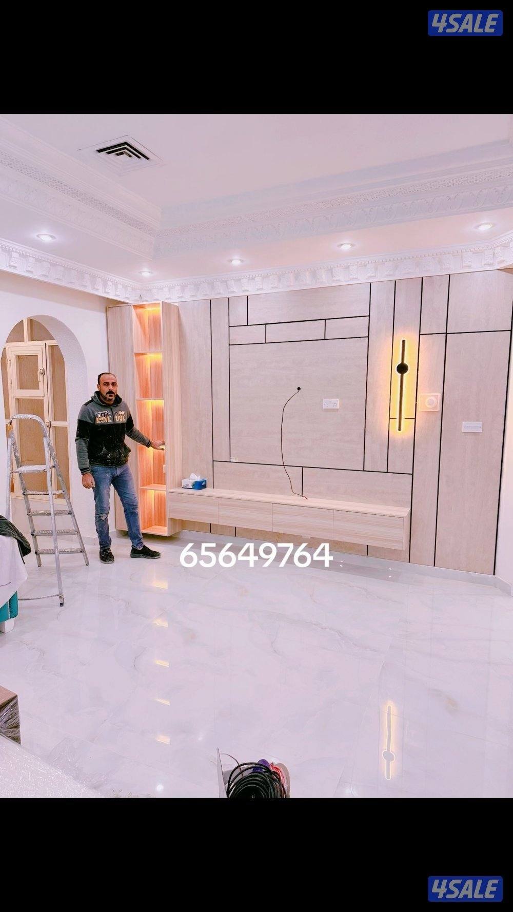 احدث تصاميم ديكورات خشب وجارات رخام5