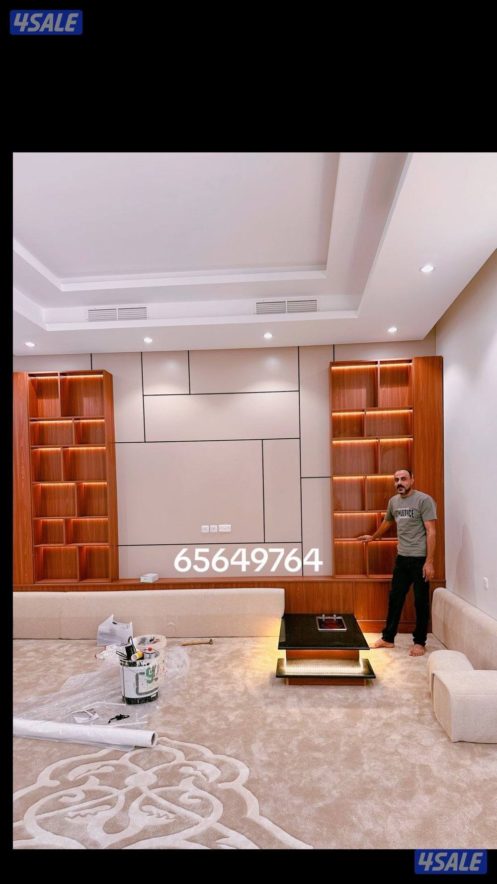 احدث تصاميم ديكورات خشب وجارات رخام6