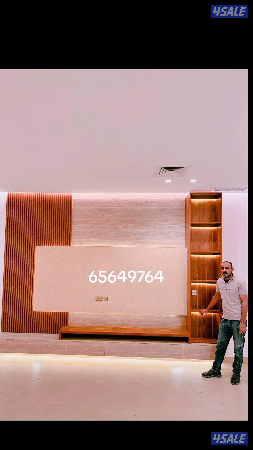 احدث تصاميم ديكورات خشب وجارات رخام9