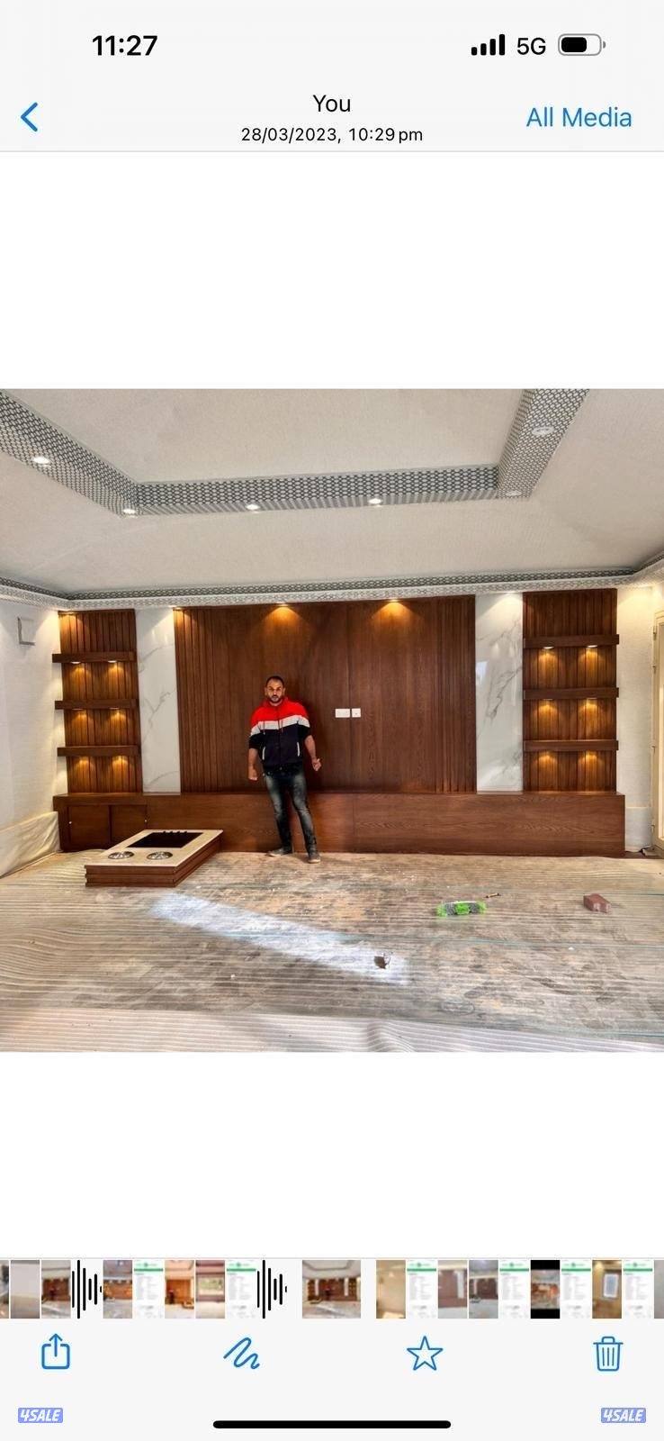 احدث تصاميم ديكورات خشب وجارات رخام11