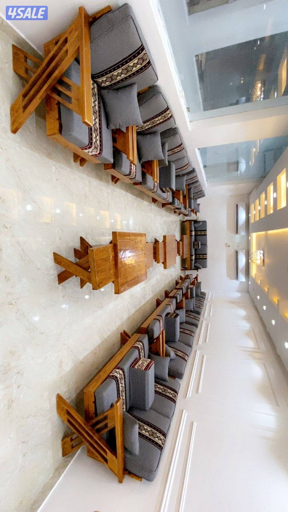 اطقم كراسي خشب كراسي حديد ملكي1