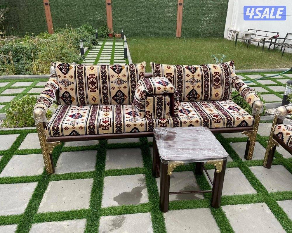 اطقم كراسي خشب كراسي حديد ملكي5