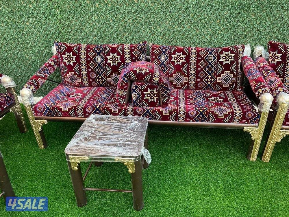 اطقم كراسي خشب كراسي حديد ملكي9