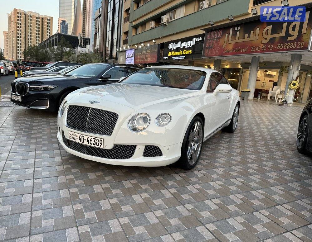 بنتلي GT كونتنتال 2013 عداد 77 الف وكالة 12 سلندر كأمل المواصفات0