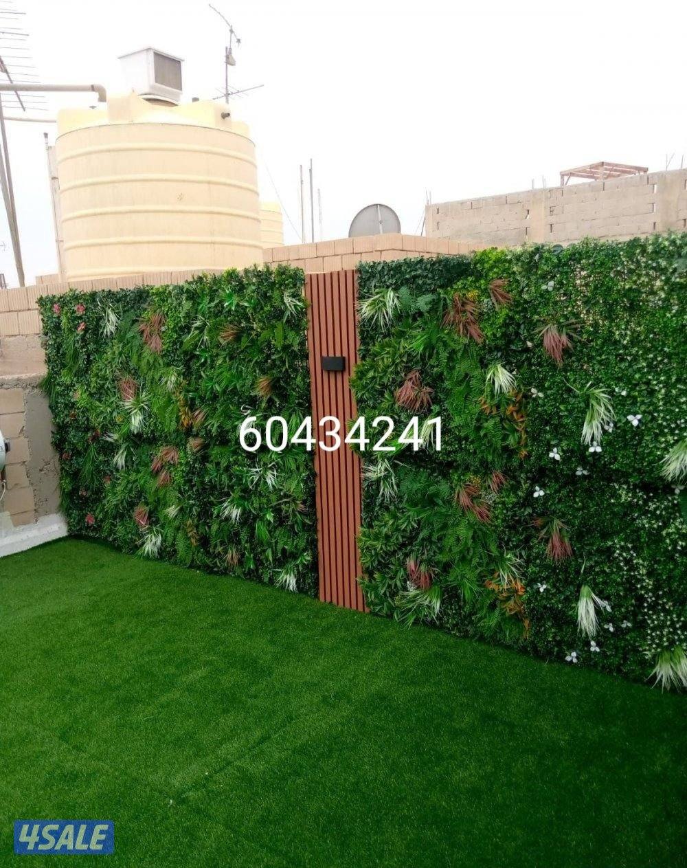 تنسيق حدائق تركيب السور التركي تركيب الثيل الصناعي زراعه الثيل الطبيعي3