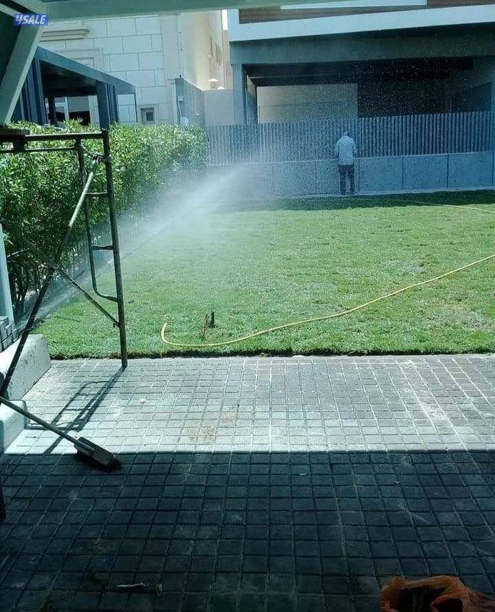 تنسيق حدائق تركيب السور التركي تركيب الثيل الصناعي زراعه الثيل الطبيعي11