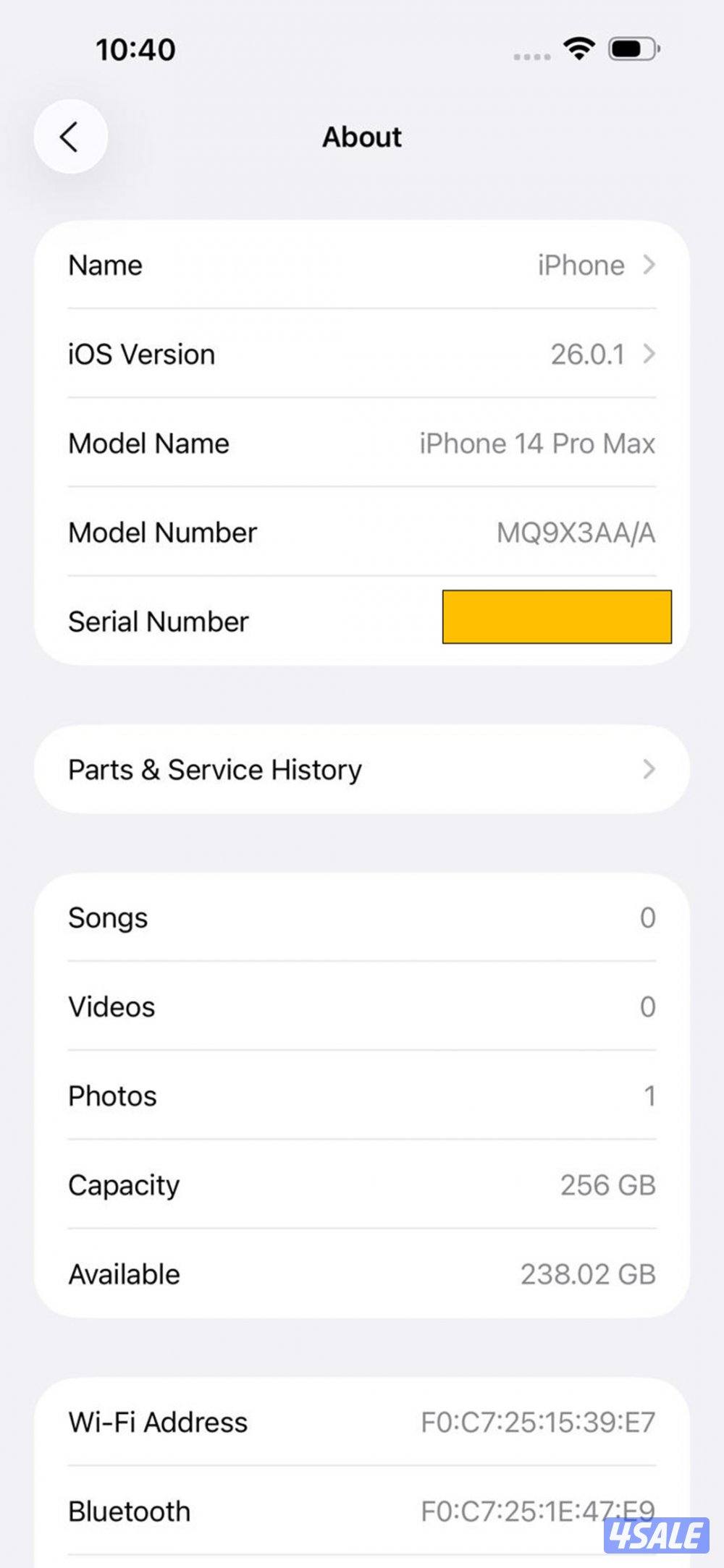 ايفون 14 برو ماكس بنفسجي 256 جيجابايت – iPhone 14 Pro Max Purple 256GB1