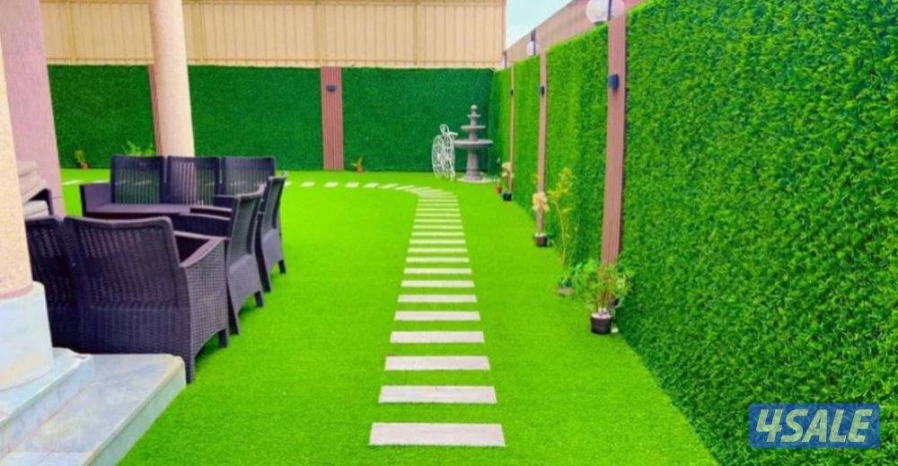 تنسيق الحدائق السور التركي ثيل الصناعي بديل الخشب المظلات1