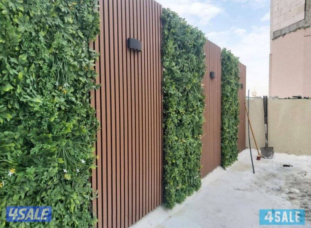 تنسيق الحدائق السور التركي ثيل الصناعي بديل الخشب المظلات5