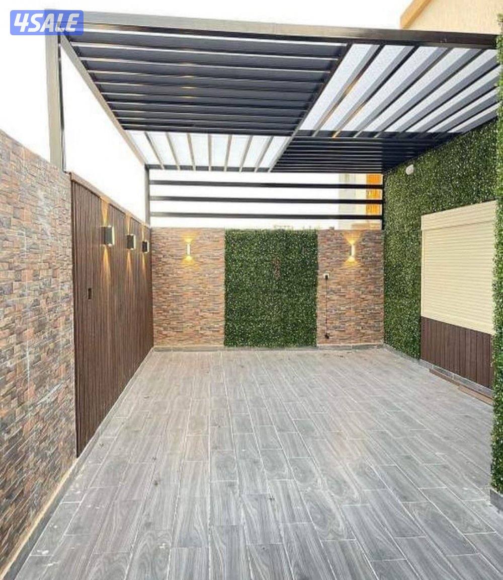 تنسيق الحدائق السور التركي ثيل الصناعي بديل الخشب المظلات7