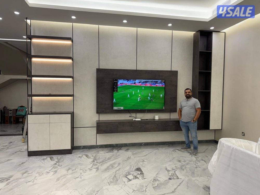 ديكورات خشب 🪵 بديل خشب ورق جدران بديل شيبورد باركيه وجارات جبس بورد ☎️12