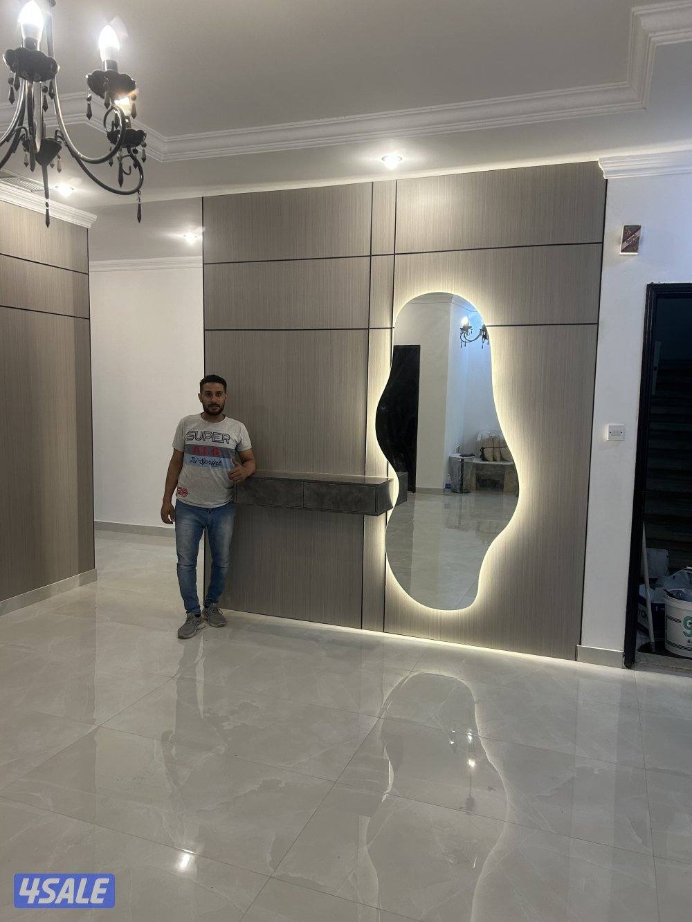 ديكورات خشب 🪵 بديل خشب ورق جدران بديل شيبورد باركيه وجارات جبس بورد ☎️15