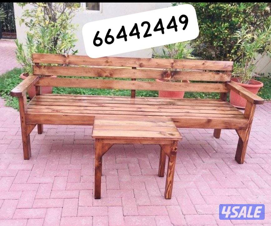 كراسي خشب حديد ملبس خشب حديد فرش طرابيل4