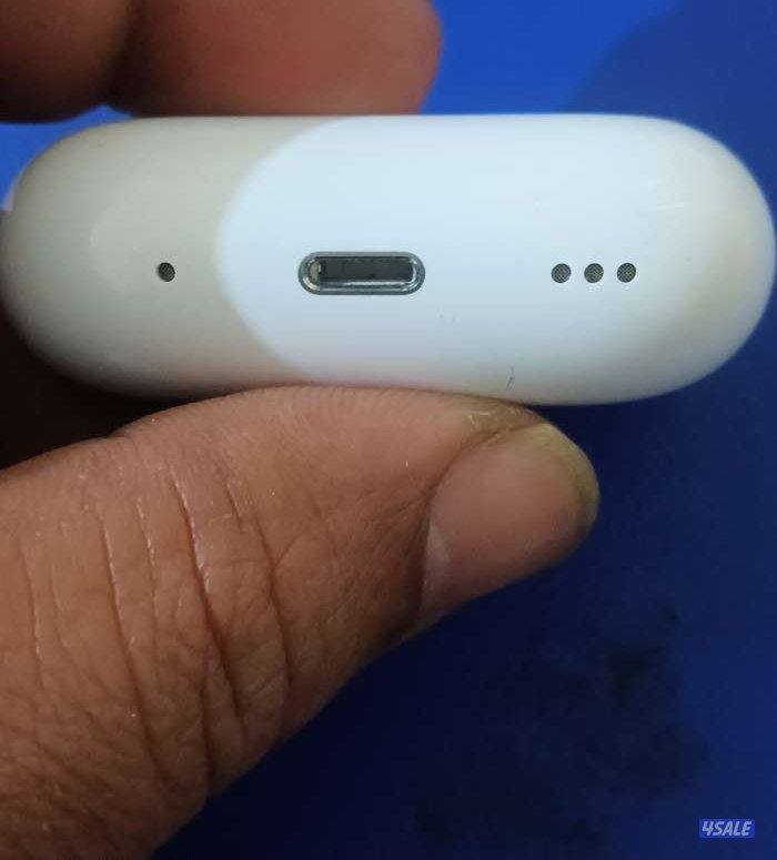 بوكس سماعه ابل برو الجيل الثاني اصلي جديد بالسريال نمبر بطاريه 1002