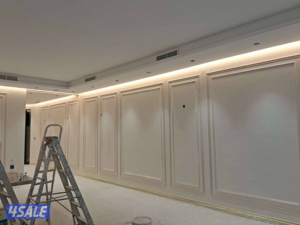 اعمال الديكور وجارات خشب ملامين ورق جدران بديل الرخام اصباغ12