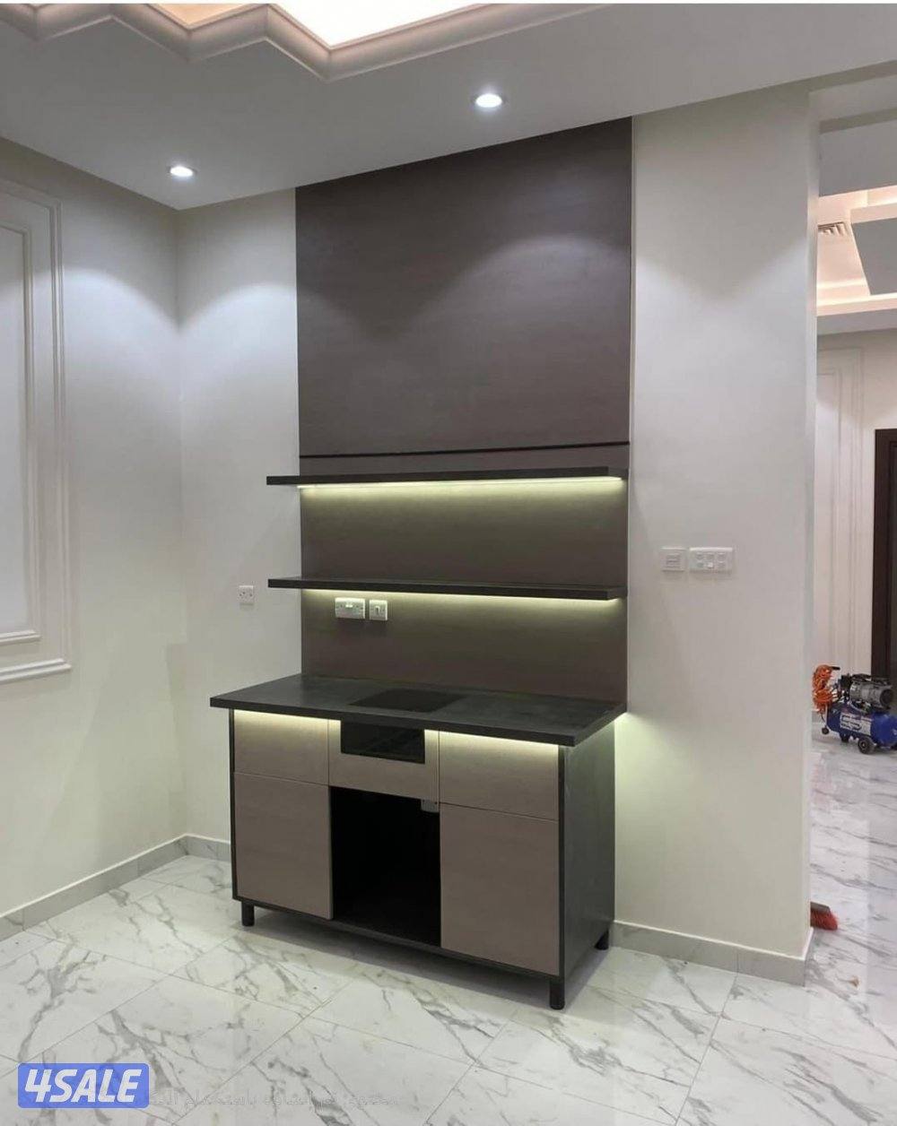 اعمال الديكور وجارات خشب ملامين ورق جدران بديل الرخام اصباغ14