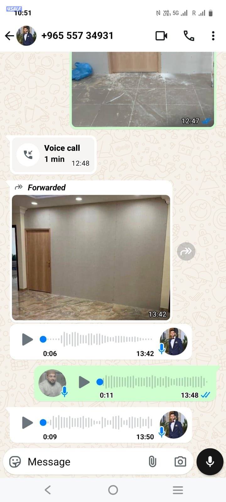 محمد باكستاني جبسم بورد بارتشن مع باب خشب6
