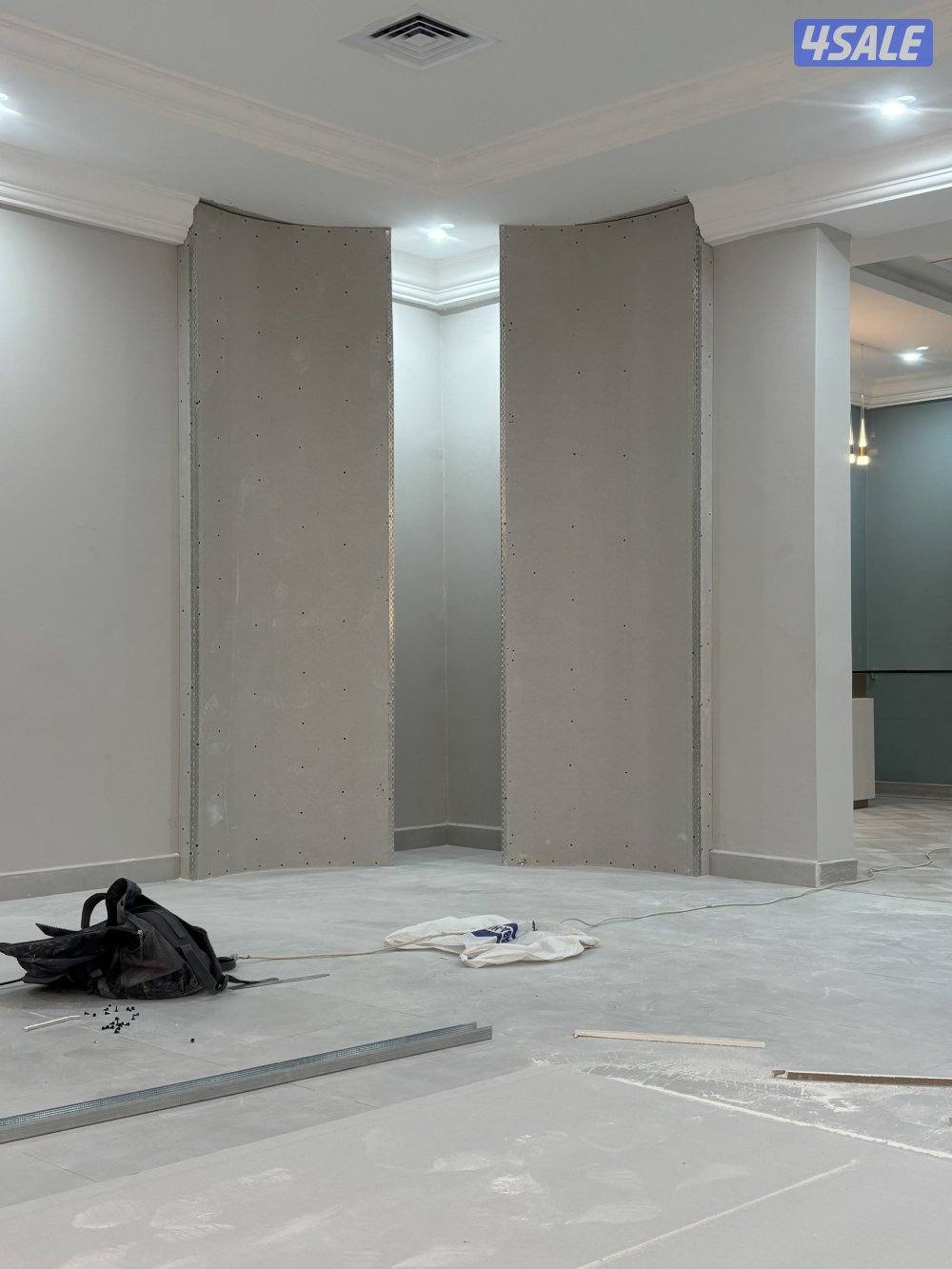 محمد باكستاني جبسم بورد بارتشن مع باب خشب8