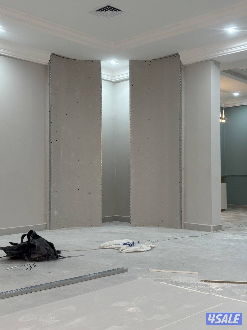 محمد باكستاني جبسم بورد بارتشن مع باب خشب9