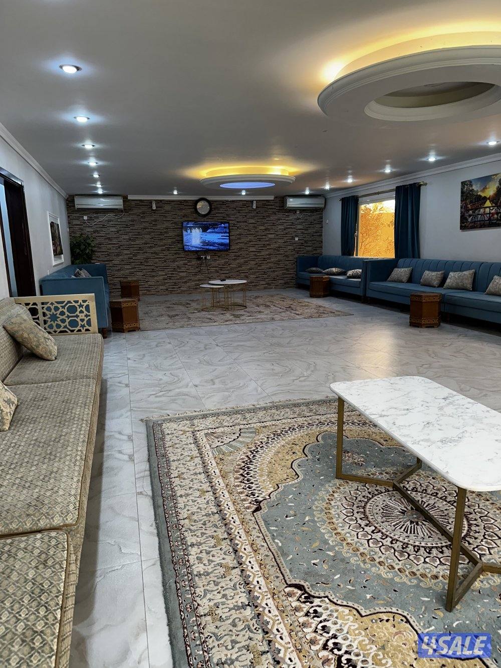 للايجار استراحه في كبد سوبر ديلوكس ايجار يومي فقط عوائل8