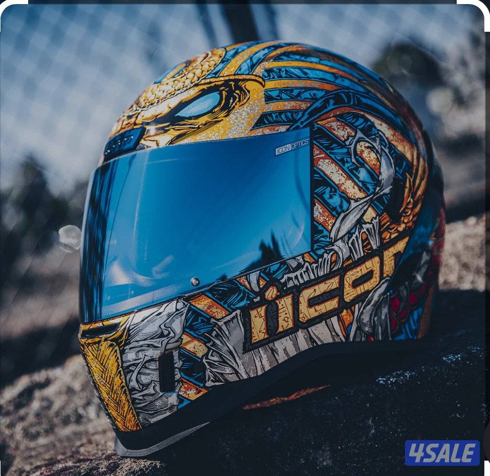 Icon Icon Airform Pharaoh Motorcycle Helmet gold 57-58 ), No: