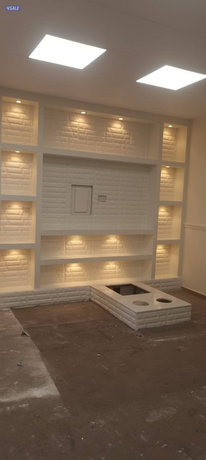 جبس بورر بارتيشن الديكور جبس باب خشب1