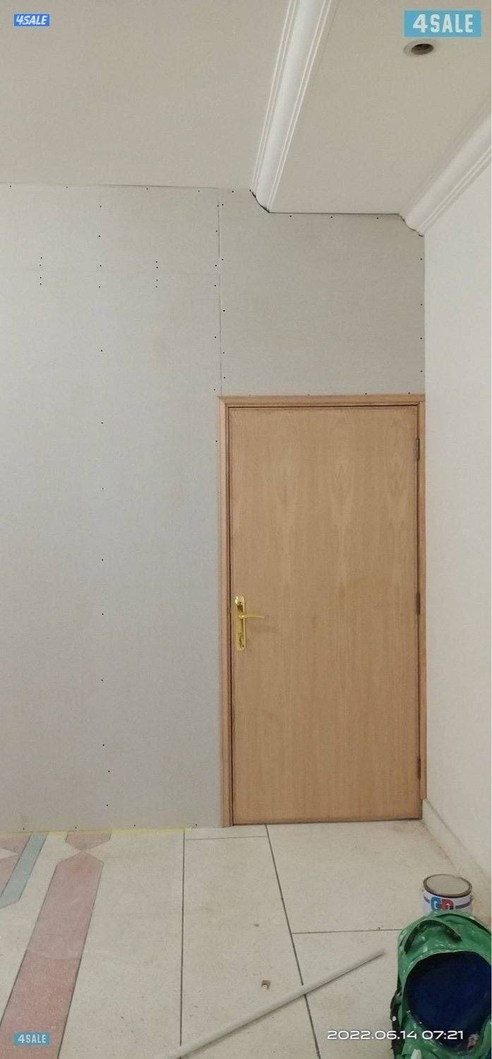 جبس بورر بارتيشن الديكور جبس باب خشب5