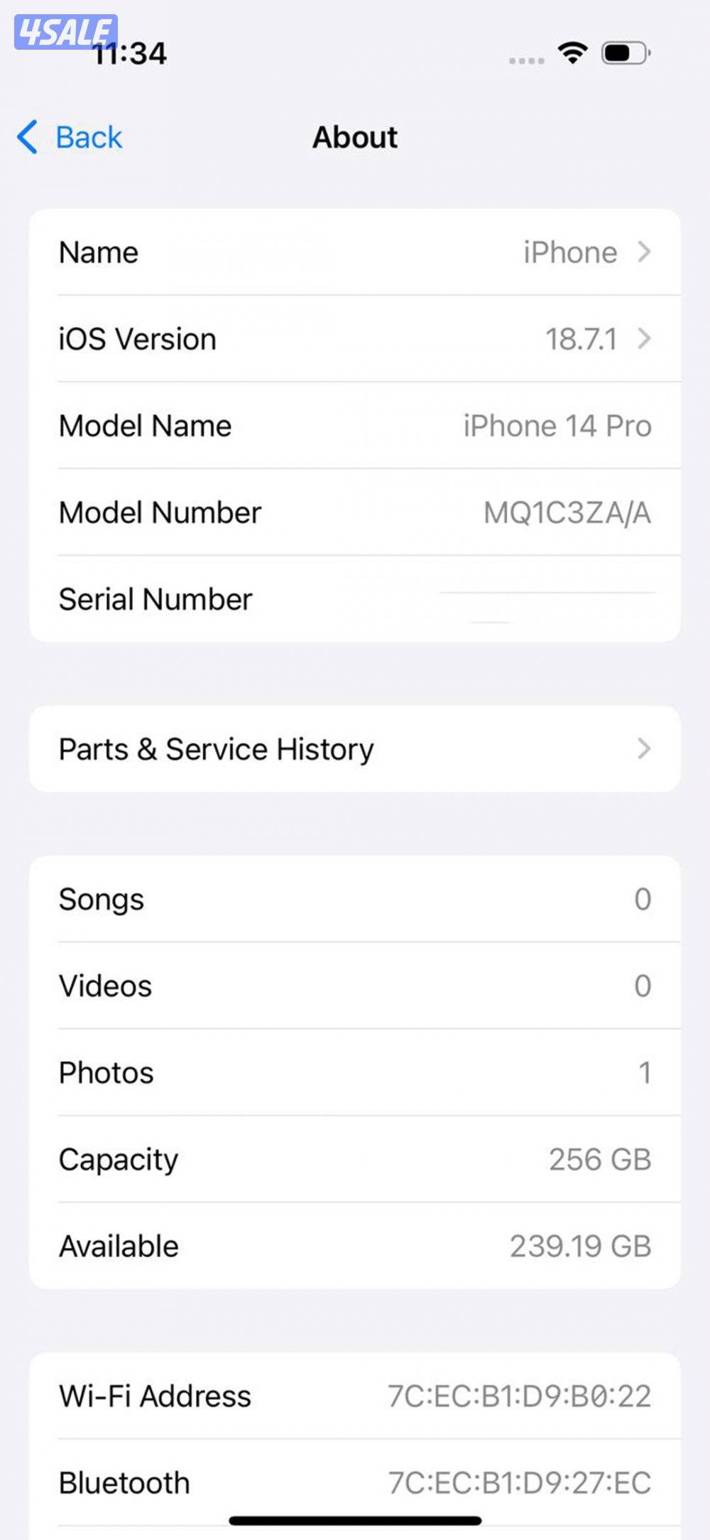 ايفون 14 برو بنفسجي – 256 جيجابايت – iPhone 14 Pro Purple 256GB8