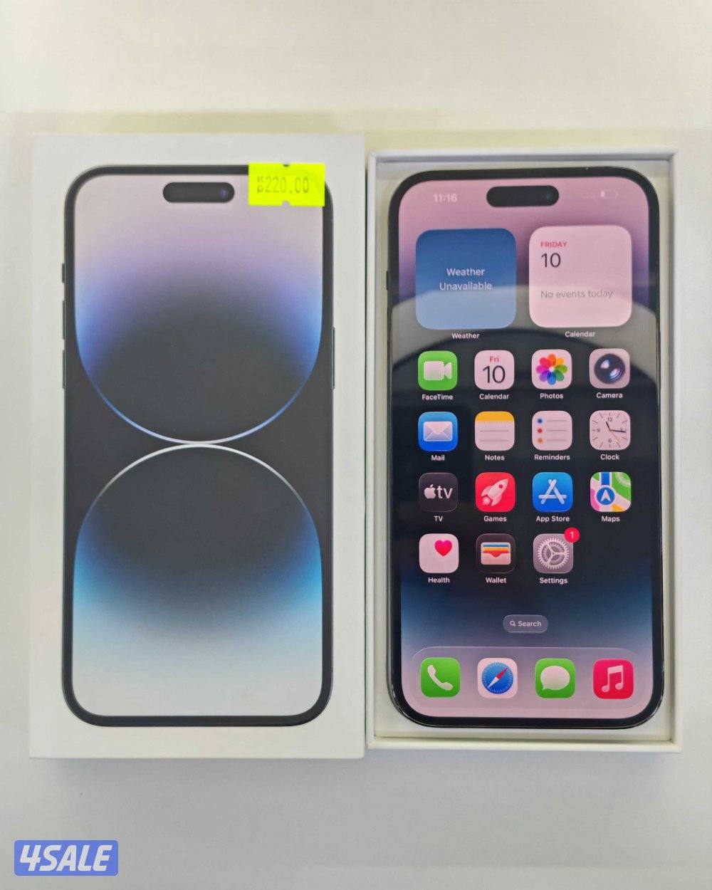 ايفون 14 برو ماكس أسود – 256 جيجابايت – iPhone 14 Pro Max Black 256GB1