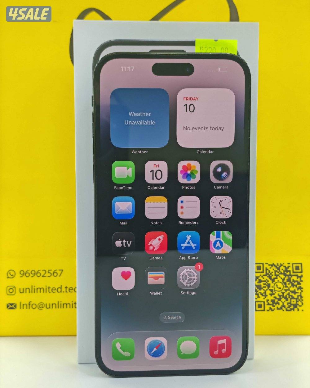 ايفون 14 برو ماكس أسود – 256 جيجابايت – iPhone 14 Pro Max Black 256GB3