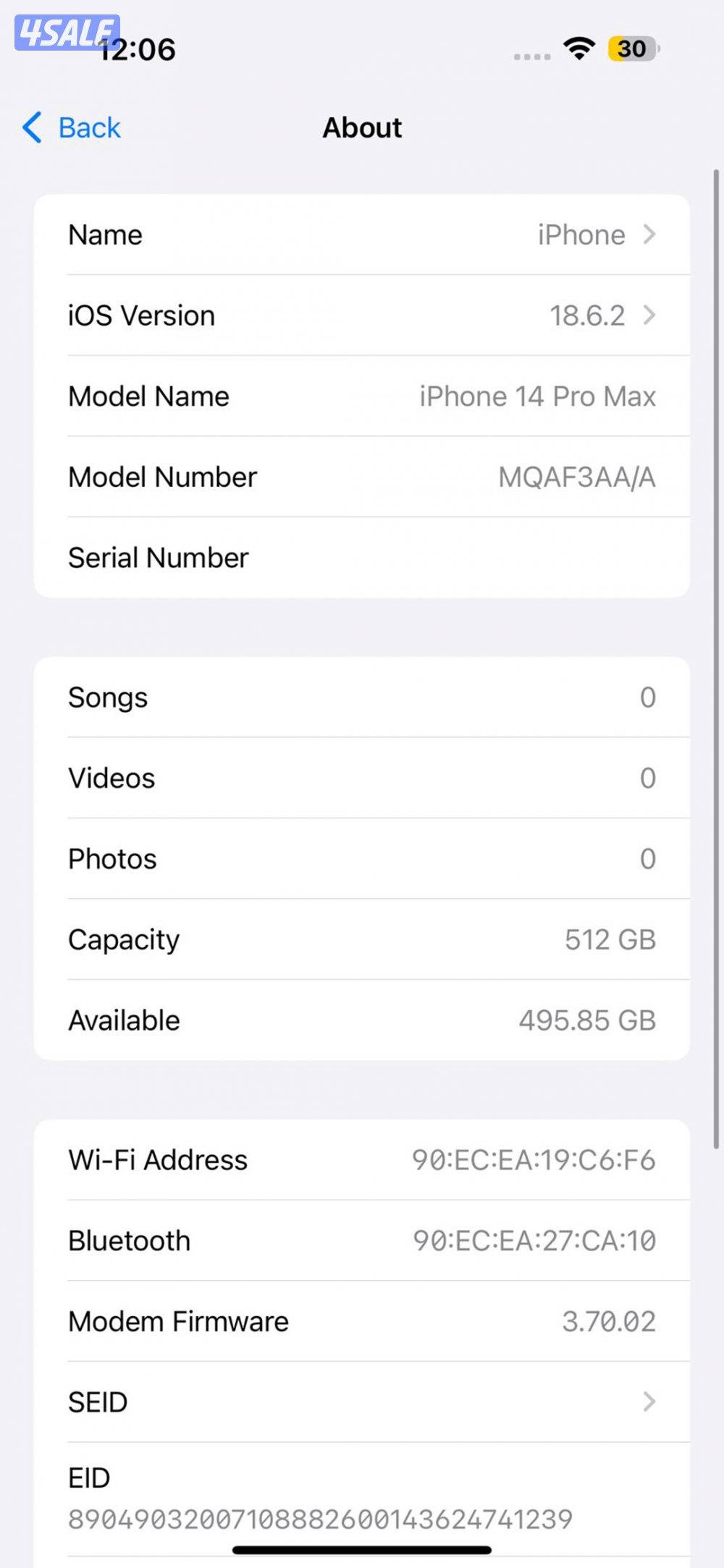 ايفون 14 برو ماكس أسود – 512 جيجابايت – iPhone 14 Pro Max Black 512GB8