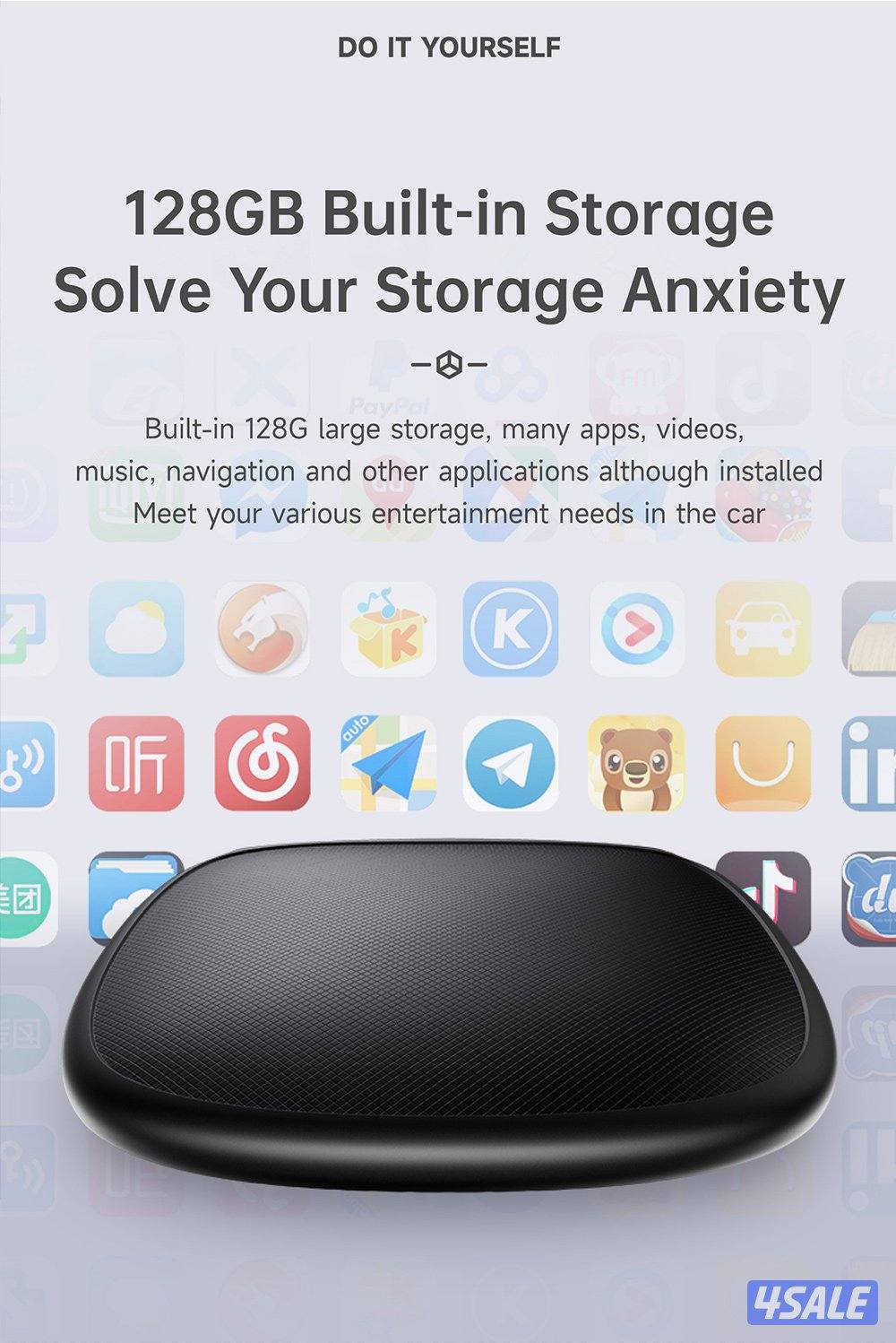 جهاز تشغيل اليوتيوب والبرامج على شاشة السياره 8GB + 128GB 4G8