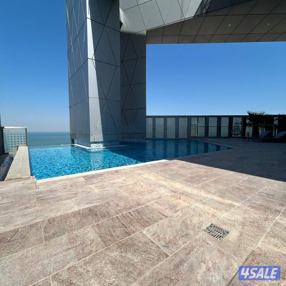 شقة نصف مفروشة اطلالة بحرية للايجار في دسمان10