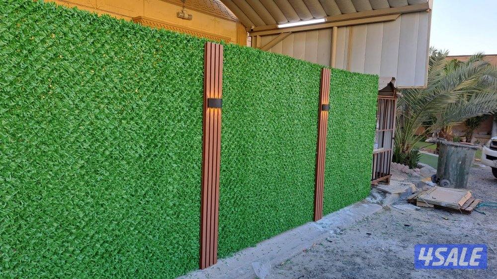 تركيب السياج التركي الأصلي وتركيب الثيل الصناعي وقص الأشجار4