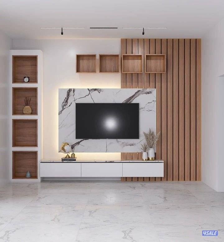 ديكور حوائط تلفزيون وديكورات داخلية4