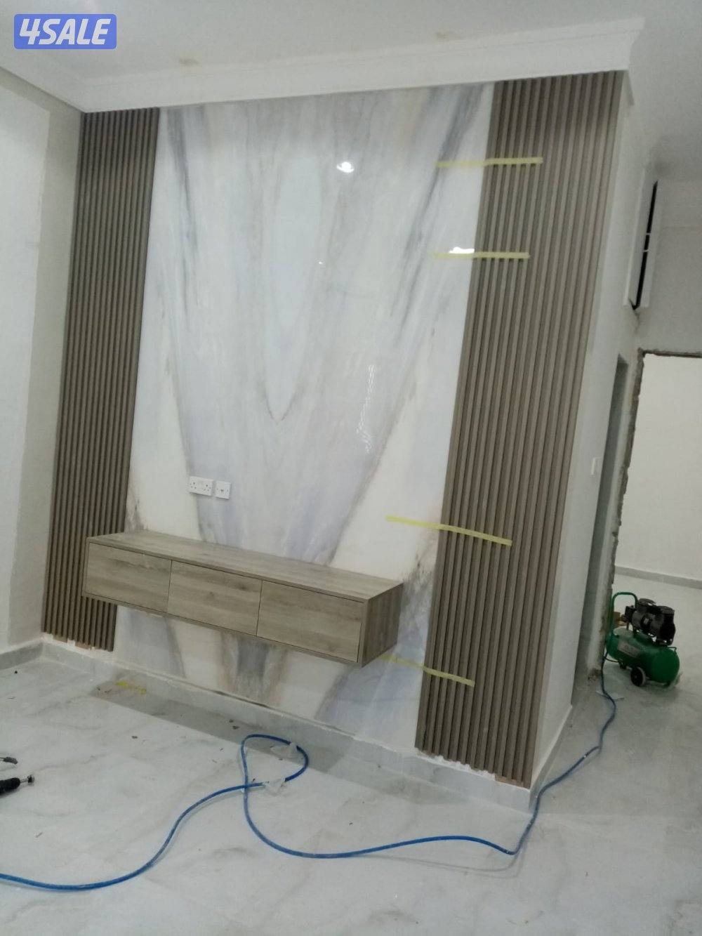 صبغ صدفي  ذهبي وفضي ورق جدران  بديل خشب و رخام صبغ بدون ريحه4