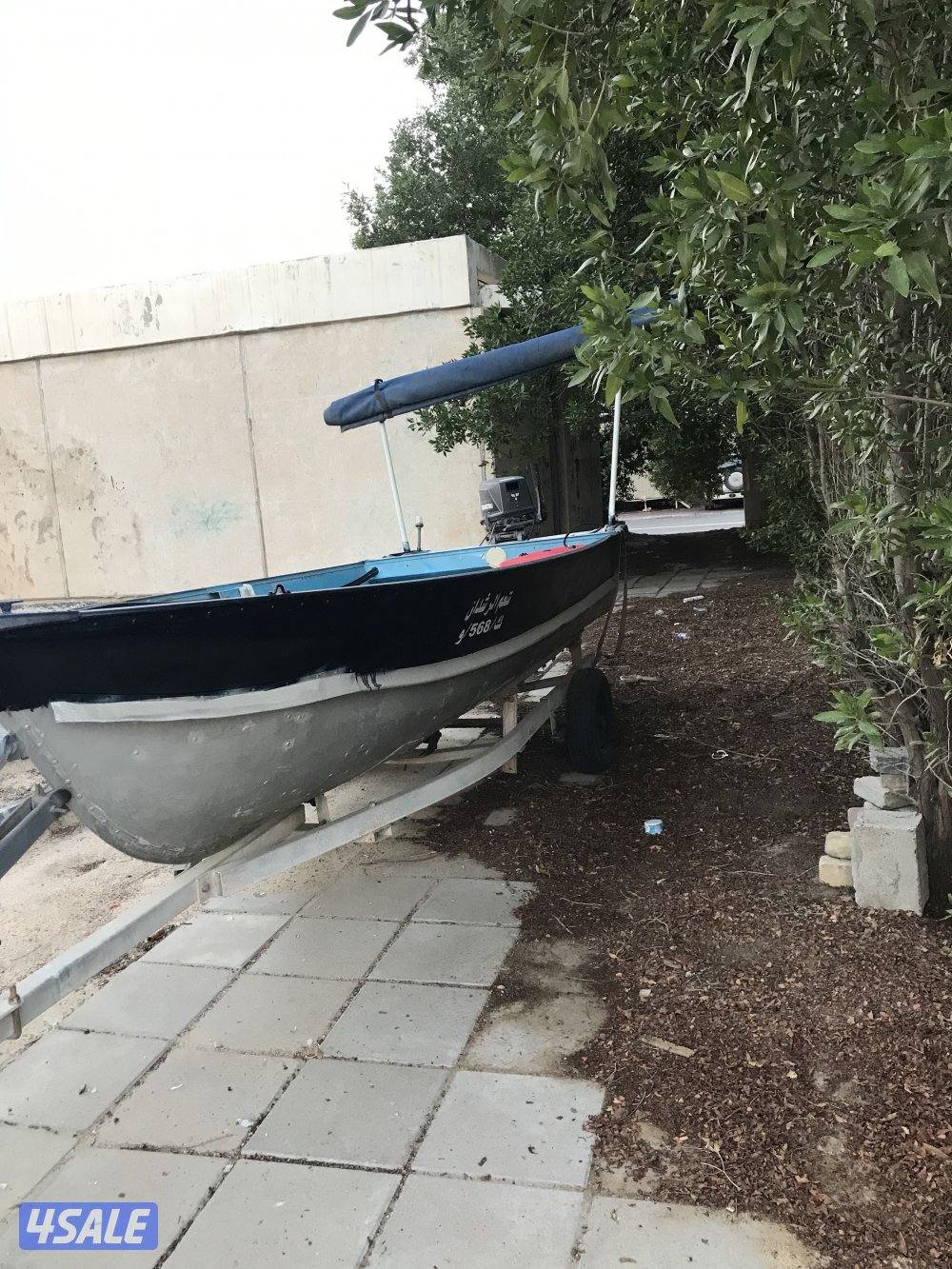 للبيع طراد 16 قدم امريكي مكينه 30 حصان ديهاتسو مع شراع عربانه دفتر2